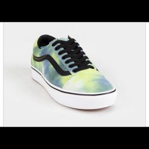 VANS Blotched Comfycush Old Skool Womens Shoes 8.5